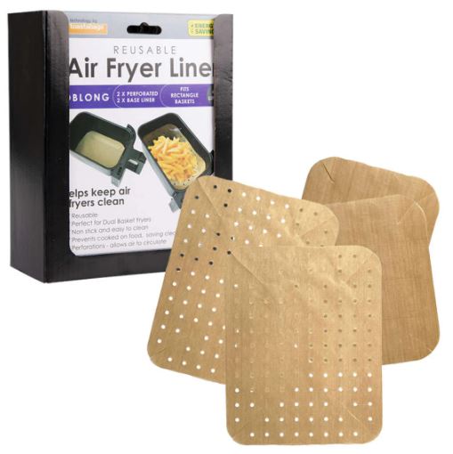 Toasta Bags Reusable Oblong Air Fryer Liners - Dual Pack Set Of 4 - Gold Online