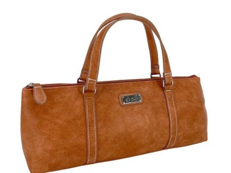 Sachi Insulated Wine Purse - Faux Leather - Tan For Discount