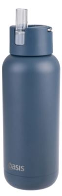 Oasis  moda  Ceramic Lined S s Triple Wall Insulated Drink Bottle 1l - Indigo Online Hot Sale