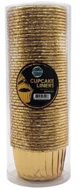 Gold Metallic Cupcake Liners - 50pc Online Hot Sale