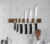 Cheftech Solid Oak Magnetic Knife Rack 60cm Hot on Sale