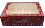 Iconic Cake Art - Christmas Cupcake Box - Holds 12, 4  Tall Discount