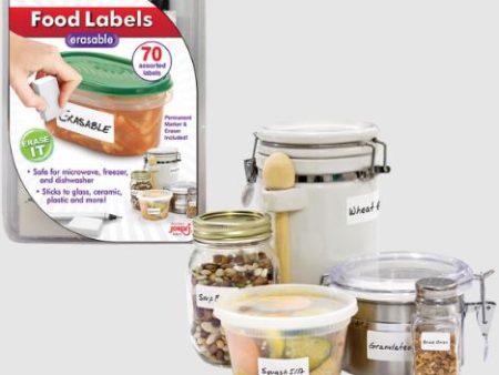 Jokari Food Labels Erasable - 70 Assorted Labels Online now