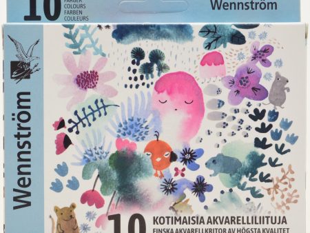 Akvarelliliitu 10 väriä Wennström Hot on Sale