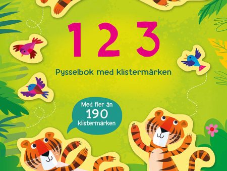 1 2 3 : pysselbok med klistermärken For Sale