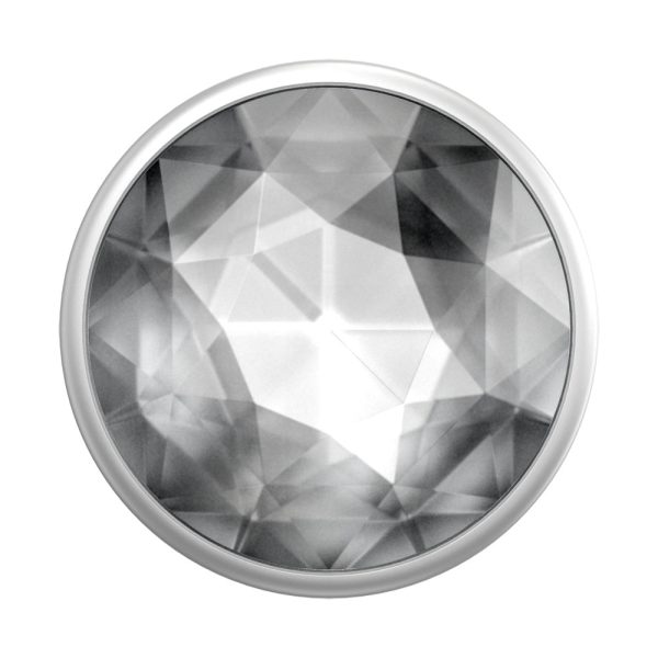 Älypuhelimen pidike PopSocket PopGrip Disco Crystal Silver Fashion