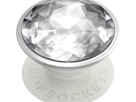 Älypuhelimen pidike PopSocket PopGrip Disco Crystal Silver Fashion