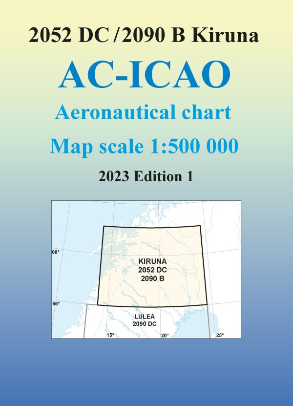 ACICAO 2052DC 2090B Kiruna 2023 : Skala 1:500 000 on Sale