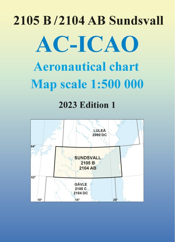 ACICAO 2105B 2104AB Sundsvall 2023 : Skala 1:500 000 For Cheap