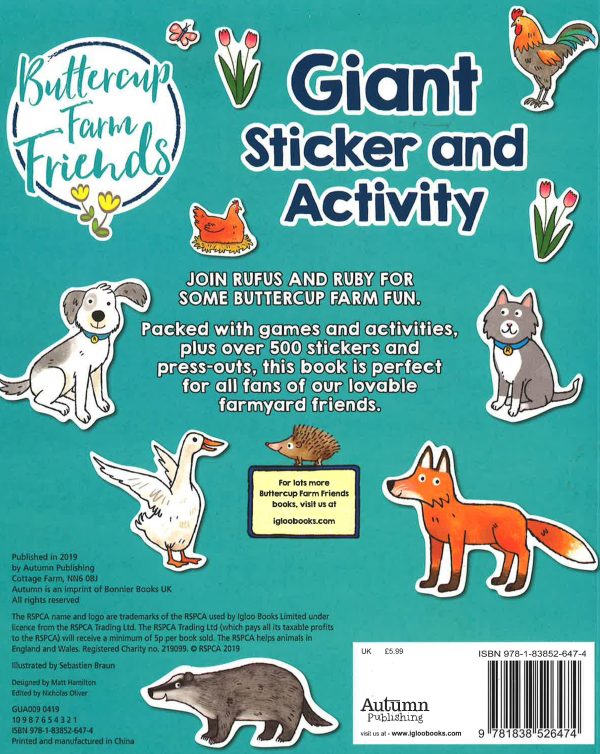 Buttercup Farm Friends (Giant Sticker And Activity) For Discount